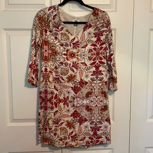 Red & pink floral dress from Old Navy. Size XS